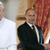 Putin Papa'ya fark attı! Putin Papa'ya fark attı!