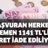 Başvuran herkese hemen 1141 TL'lik ücret iade ediliyor! Kredi borcu olan ve yapılandırma isteyen vatandaşlar dikkat! Başvuran herkese hemen 1141 TL'lik ücret iade ediliyor! Kredi borcu olan ve yapılandırma isteyen vatandaşlar dikkat!