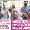 Turistler kendilerini görüntüleyen muhabire saldırdı Turistler kendilerini görüntüleyen muhabire saldırdı