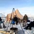 Tunceli de doğaseverler 1,5 metrelik karda kamp yaptı
