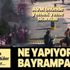 Bayrampaşa ve Bağcılar'da tehlikeli görüntüler! Halay çektiler ve AVM önünde yemek yediler