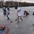 Kars Çayı'nda oynanan curling dünyada yankı buldu Kars Çayı'nda oynanan curling dünyada yankı buldu