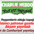Akşam Hebdo'nun Hz. Muhammed karikatürünü yayınladı