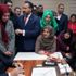 Başkan Erdoğan partililerle çay içti Başkan Erdoğan partililerle çay içti