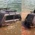 Fotoğraf çektirmek isterken offroad aracıyla suya gömüldü