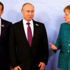 ﻿Putin, Macron ve Merkel ile görüştü