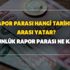 SGK 15 günlük rapor parası kaç TL? Rapor parası hangi tarihler arası yatar? Rapor parası sorgulama ekranı!
