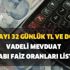 Ekim ayı 32 günlük TL ve dolar vadeli mevduat hesabı faiz oranları listesi - Ekim 2020 hangi bankalar yüksek faiz veriyor?