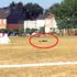 Belçika'da futbol sahasına giren bir kişi üzerindeki bombayı patlattı Belçika'da futbol sahasına giren bir kişi üzerindeki bombayı patlattı