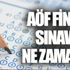AÖF final sınavları ne zaman başlayacak? AÖF final sınavları ne zaman başlayacak?