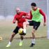 Antalyaspor yağmur altında çalıştı Antalyaspor yağmur altında çalıştı
