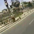Motosiklet böyle takla attı!