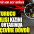 ﻿Uyuşturucu bağımlısı kızını sokak ortasında evire çevire dövdü