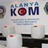 Alanya’da 500 litre etil alkol ele geçirildi
