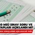 MSÜ sınav soruları ve cevapları açıklandı mı? İşte 2020 MSÜ sınav soru ve cevap anahtarı MSÜ sınav soruları ve cevapları açıklandı mı? İşte 2020 MSÜ sınav soru ve cevap anahtarı