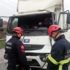 Kırmızı ışıkta iki kamyon çarpıştı: 1 yaralı