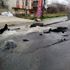 Vana patladı, cadde göle döndü