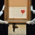 Banksy'nin müzayede sonunda 'parçalanan' eseri yeniden açık artırmayla satılacak