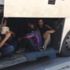 Motosikletli iki tramvay arasında kaldı Motosikletli iki tramvay arasında kaldı