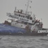 Samsun'da kuru yük gemisi yan yattı Samsun'da kuru yük gemisi yan yattı