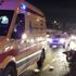 Haliç Köprüsü çıkışında motosiklet otomobile çarptı: 2 yaralı