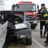 Bariyerlere saplanan otomobilden sağ çıktı Bariyerlere saplanan otomobilden sağ çıktı