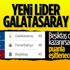 Süper Lig'de yeni lider Galatasaray Süper Lig'de yeni lider Galatasaray