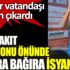 ﻿Zamlar vatandaşları çileden çıkardı. Bir kişi akaryakıt istasyonu önünde bağıra bağıra isyan etti