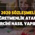 2020 Sözleşmeli öğretmenlik atama tercihi nasıl yapılır? Sözleşmeli öğretmenlik tercih yapma ekranı ilkatama.meb.gov.tr'de