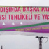 HDP'den şok pankart! Bu tehdit değil de ne?