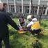 Kafaya darbe alan sürücü: Ambulans başka hastaya gitsin