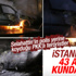 PKK'lılar İstanbul'da 43 aracı kundakladı