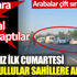 ﻿Yasaksız ilk cumartesi İstanbullular sahillere akın etti