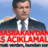 Davutoğlu'ndan flaş açıklamalar