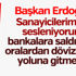 Başkan Erdoğan: Döviz alma yoluna gitmeyin Başkan Erdoğan: Döviz alma yoluna gitmeyin