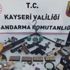 Kayseri'de elmas işlemeli heykel operasyonu!