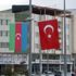 Besni Azerbaycan ve Türk Bayrakları ile donatıldı
