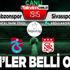 Trabzonspor - Sivasspor maçında 11'ler belli oldu