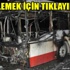 Maskeliler yine sahnede… Belediye otobüsüne molotoflu saldırı yaptılar