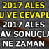 ALES soru ve cevapları erişime açıldı