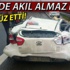TEM'de sebze yüklü TIR, otomobili dümdüz etti
