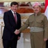 Davutoğlu'ndan Barzani'ye tebrik