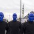 'Blue Man Group' İstanbul sokaklarında