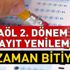 AÖL 2. dönem kayıt yenileme ne zaman bitiyor? 2019 Açık lise kayıt yenileme takvimi
