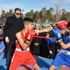 Boks şampiyonası tanıtımı için meydana ring kurdular