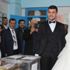 Gelin ve damat salondan önce sandığa gitti Gelin ve damat salondan önce sandığa gitti