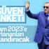 Cumhurbaşkanı Erdoğan'a güven yüzde 50'nin üzerinde