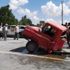 Afyonkarahisar’da ticari aracın çarptığı kamyonet ortadan ikiye bölündü