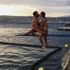Alessandra Ambrosio tramplen üzerinde aşka geldi Alessandra Ambrosio tramplen üzerinde aşka geldi