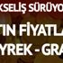 Altın tırmanıyor! Altın fiyatları ne durumda? İşte çeyrek ve gram altın fiyatları…
